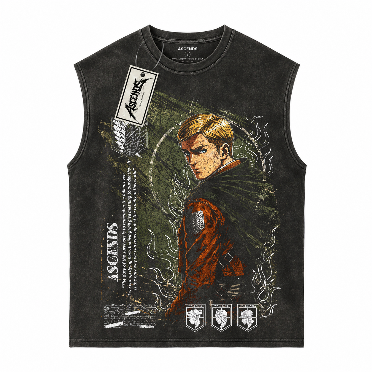 Erwin Smith x ascends acid wash